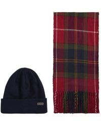Barbour - Swinton &Amp; Galingale Hat &Amp; Scarf Set - Lyst
