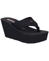 Rocket Dog - Diver Webbing Toe Post Wedge Sandals - Lyst