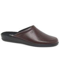 Rohde - Mule Leather Slip On Slippers - Lyst