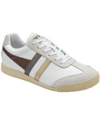 Gola - Harrier Leather Trident Trainers - Lyst