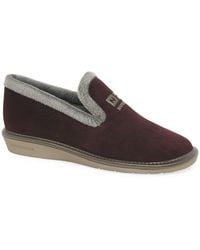 Nordika's - Nicola Iii Faux Fur Lined Full Suede Slippers - Lyst