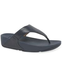 Fitflop - Fitflop Lulu Suede Toe Post Sandals - Lyst
