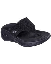 Skechers - Go Walk Arch Fit Spellbound Toe Post Sandals - Lyst