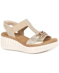 Rieker - Dominica Wedge Heel Sandals - Lyst