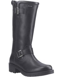 HUNTER - Skye Tall Boot Leather Boots - Lyst