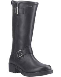 HUNTER - Skye Tall Boot Leather Boots - Lyst