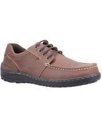 Hush Puppies Theo Lace Up Moccasin - Brown