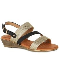 Lunar (GRS) - Pippa Low Wedge Sandals - Lyst