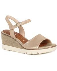 Tamaris - Tulip Wedge Heel Espadrille Sandals - Lyst