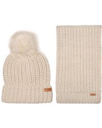Barbour - Saltburn Beanie And Scarf Set Size: One Size - Lyst