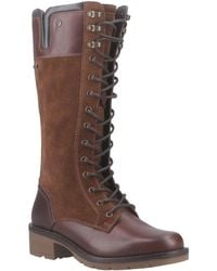HUNTER - Skye Tall Boot Leather Boots - Lyst
