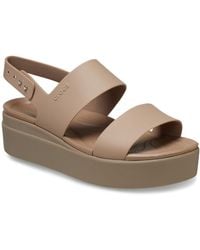 Crocs™ - Brooklyn Low Wedge Sandals - Lyst