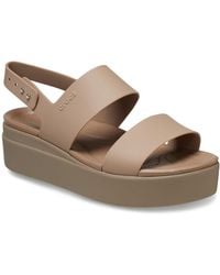 Crocs™ - Brooklyn Low Wedge Sandals - Lyst
