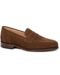 Loake - Imperial Suede Penny Loafers - Lyst