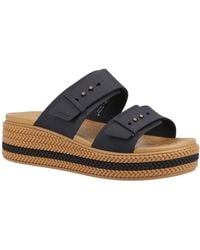 Crocs™ - Brooklyn Buckle Low Wedge Sandals - Lyst