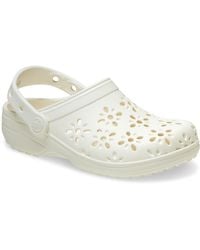 Crocs™ - Classic Floral Cut Out Clogs - Lyst