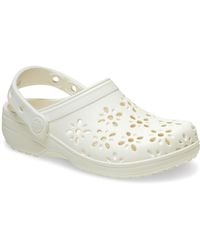 Crocs™ - Classic Floral Cut Out Clogs - Lyst