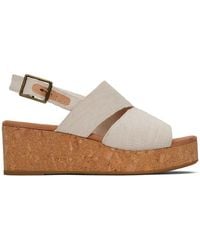 TOMS - Claudine Wedge Sandals - Lyst