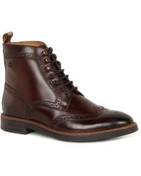 Base London - Bristol Brogue Boots - Lyst