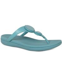 Fitflop - Solay Glossy Disc Toe Post Sandals - Lyst
