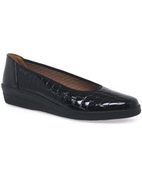 Gabor - Piquet Wide Fit Ballerina Pumps - Lyst