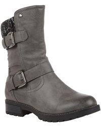 lotus calf length casual boots