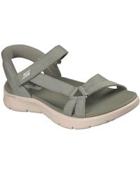 Skechers - Go Walk Flex Illuminate Sandals - Lyst