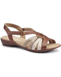 Hotter - Flare Wide Fit Sandals - Lyst