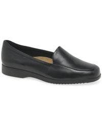 Clarks - S Georgia Black Leather 8 Uk - Lyst