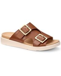Hotter - Corsica Wide Fit Slip On Sandals - Lyst
