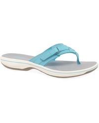 Clarks - Brinkley Sea Toe Post Sandals - Lyst
