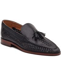 Base London - Bracken Leather Weave Loafers - Lyst
