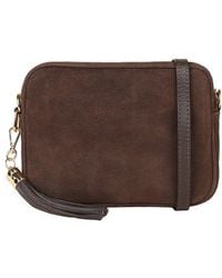 Elie Beaumont - Crossbody Suede Messenger Bag - Lyst