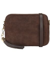 Elie Beaumont - Crossbody Suede Messenger Bag - Lyst