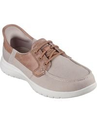 Skechers - On-The-Go Flex Palmilla Boat Trainers - Lyst