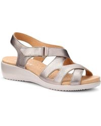 Hotter - Eliana Low Wedge Sandals - Lyst