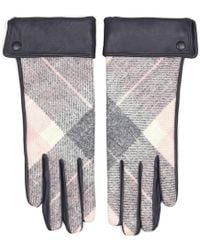 barbour tartan gloves