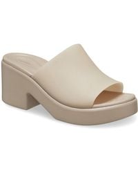 Crocs™ - Brooklyn Slide Heel Sandals - Lyst