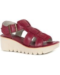 Fly London - Yudd Wedge Heel Sandals - Lyst