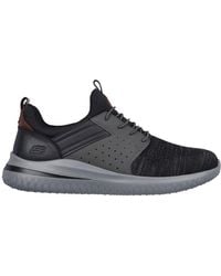 Skechers - Delson 3.0 Cicada Wide Fit Trainers - Lyst