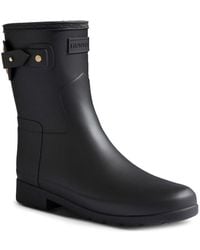 HUNTER - Refined Short Eyelet Buckle Boots - Lyst