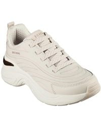 Skechers - Step N Flow 177575-Nat Natural Lace Up Shoes - Lyst