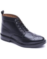 Base London - Foster Brogue Boots - Lyst