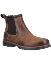 Cotswold - Chunky Leather Chelsea Boots - Lyst