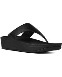 Fitflop - Lulu Leather Toe-Post Sandals - Lyst