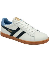 Gola - Equipe Ii Leather Trainers Size: 6 - Lyst