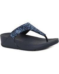 Fitflop - Fitflop Lulu Crystal Mix Toe Post Sandals - Lyst