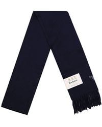 Barbour - Plain Lambswool Scarf Colour: Ny11 Wool - Lyst