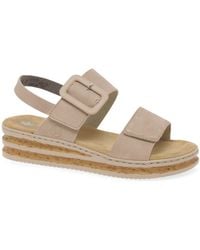 Rieker - Page Wedge Heel Sandals - Lyst