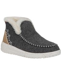 Hey Dude - Denny Wool Faux Shearling Ankle Boots - Lyst